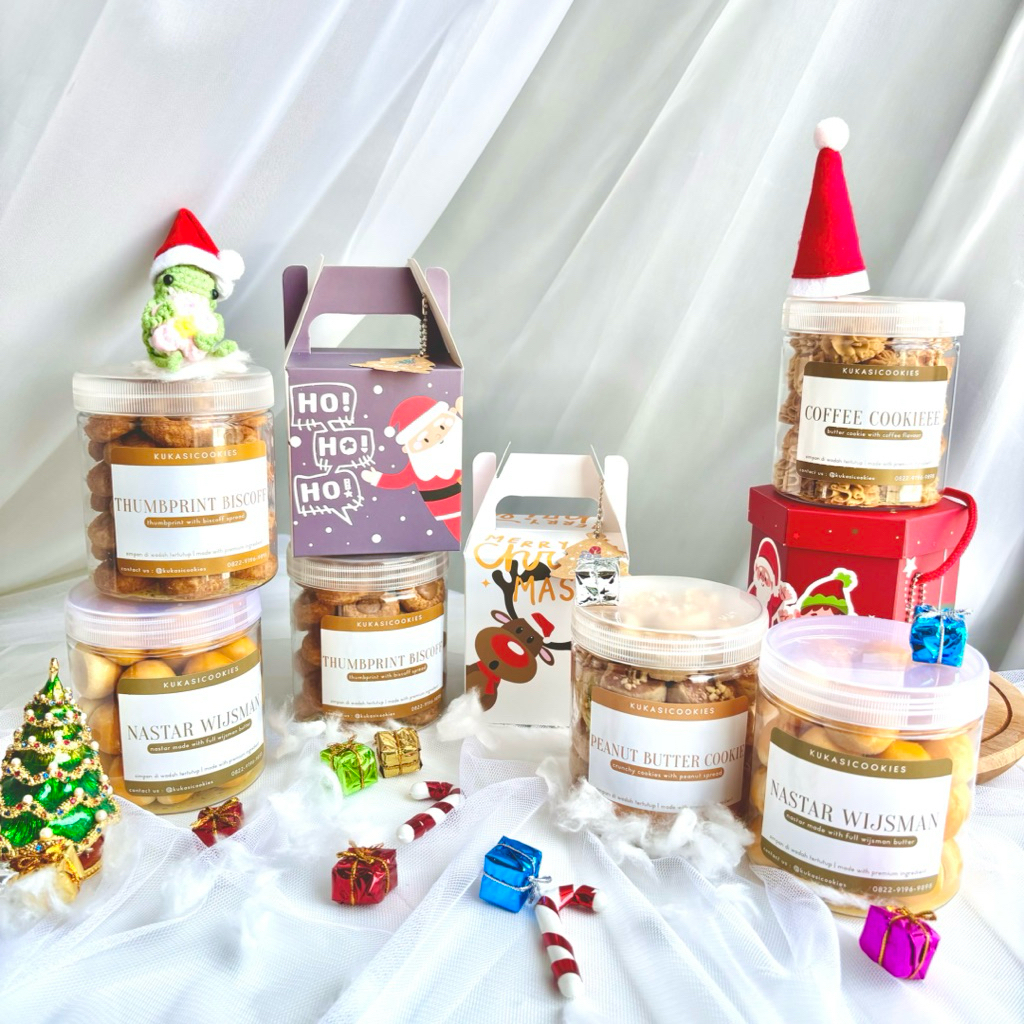 KukasiCookies | Hampers Natal, Hampers Christmas Surabaya Box Of 1 (BACA DESKRIPSI)