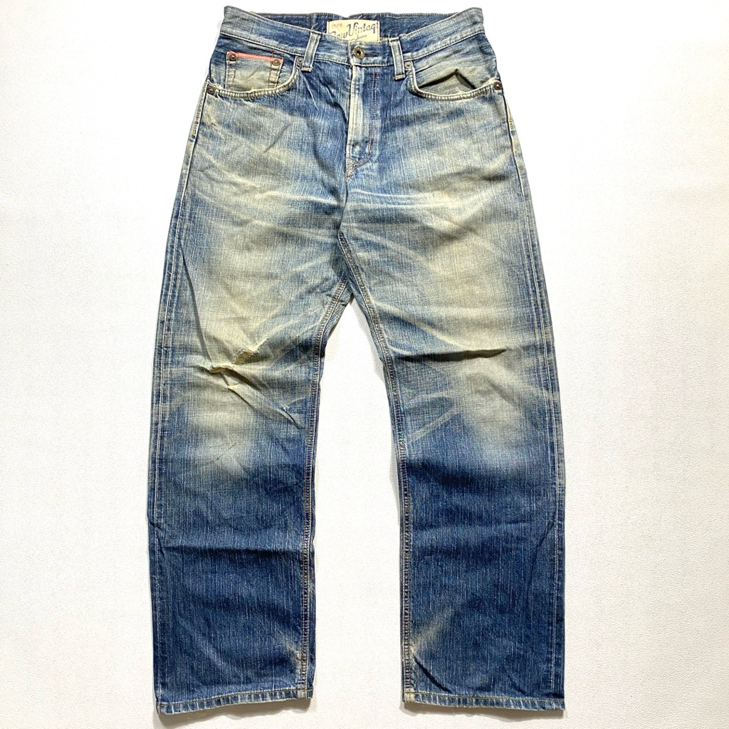 Vintage Edwin Selvedge Distressed Fading Denim