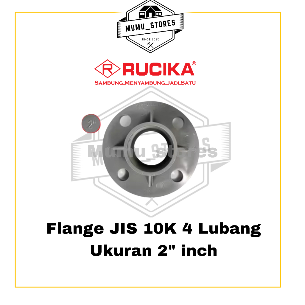 RUCIKA FLANGE PVC 2” INCH (AW) Tebal