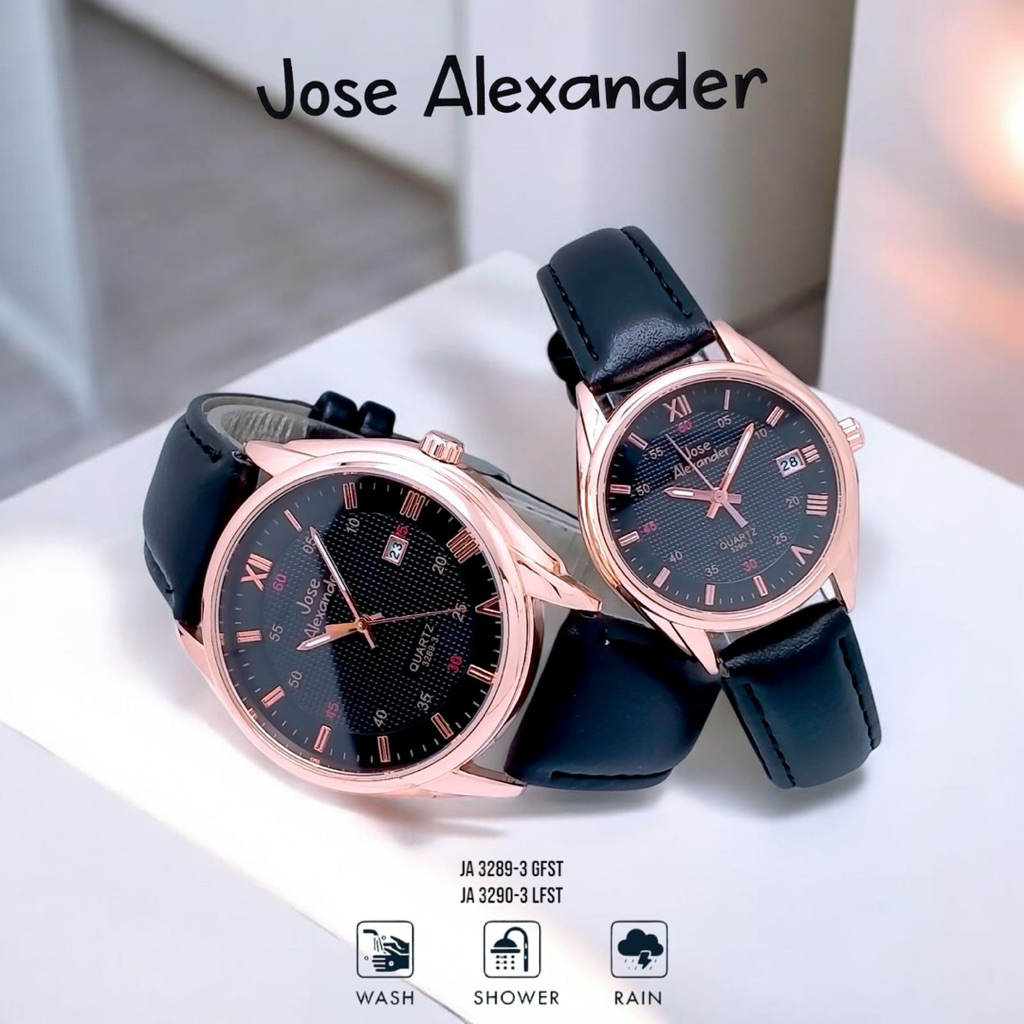 Jam Tangan Couple Jose Alexander Original – Elegan, Anti Air, Tanggal Aktif