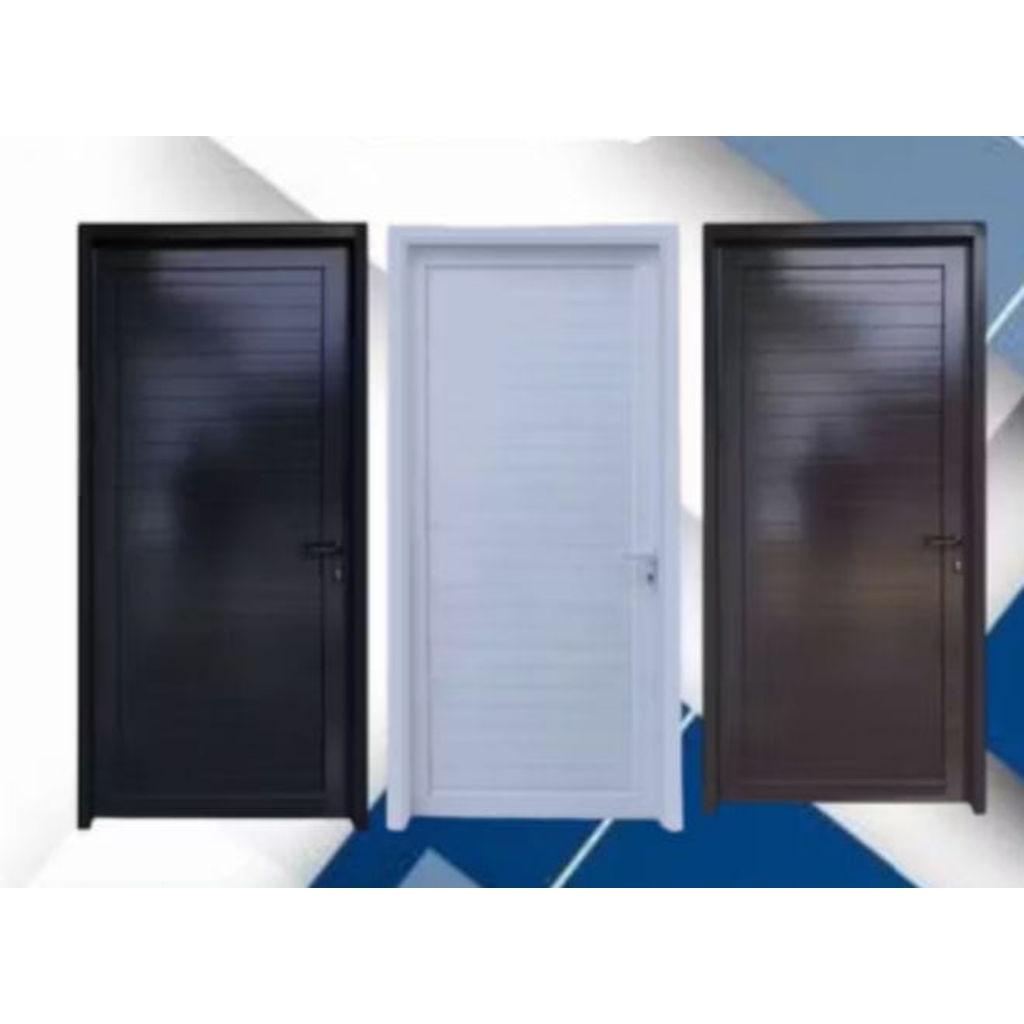 kusen+pintu alumunium 3 in ukuran L 90 x200. gratis Peking kayu