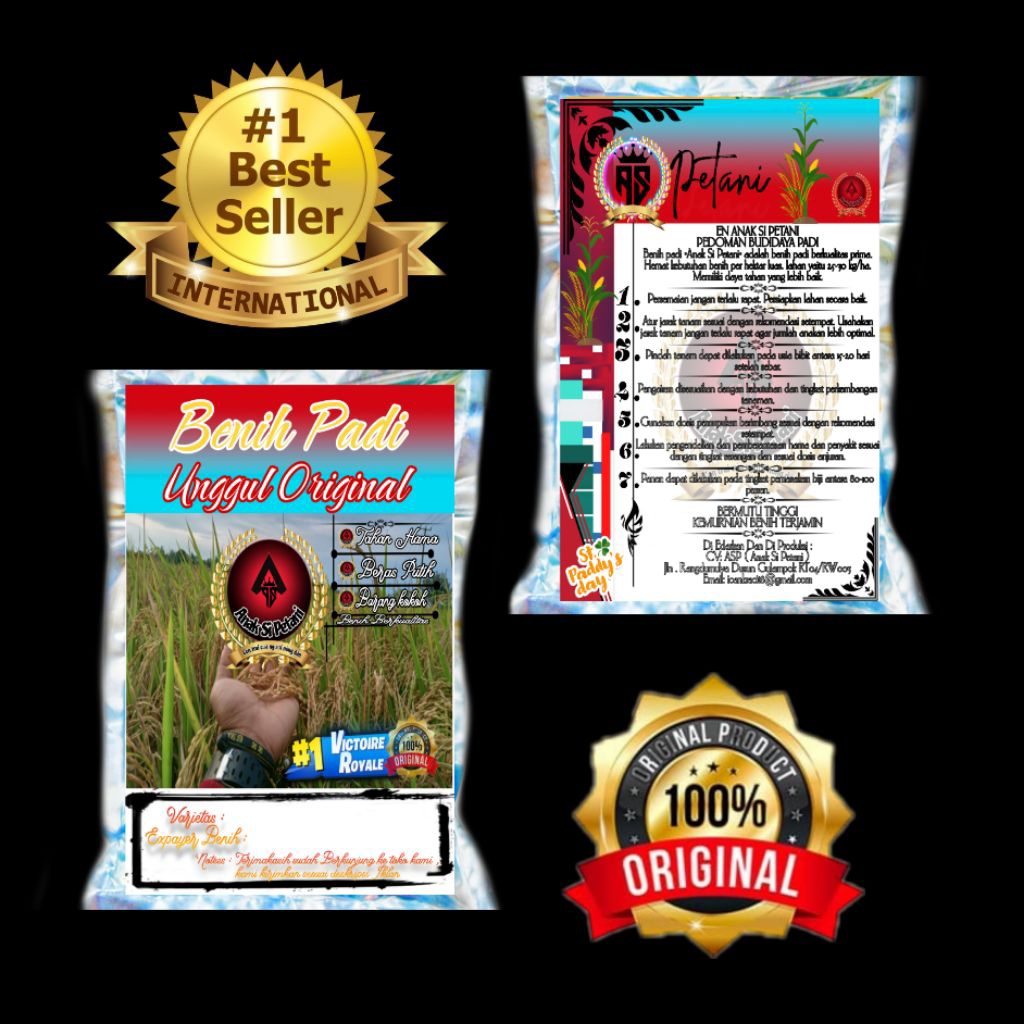 Benih bibit padi HIBRIDA F_1 Supadi56 berkualitas 1kg