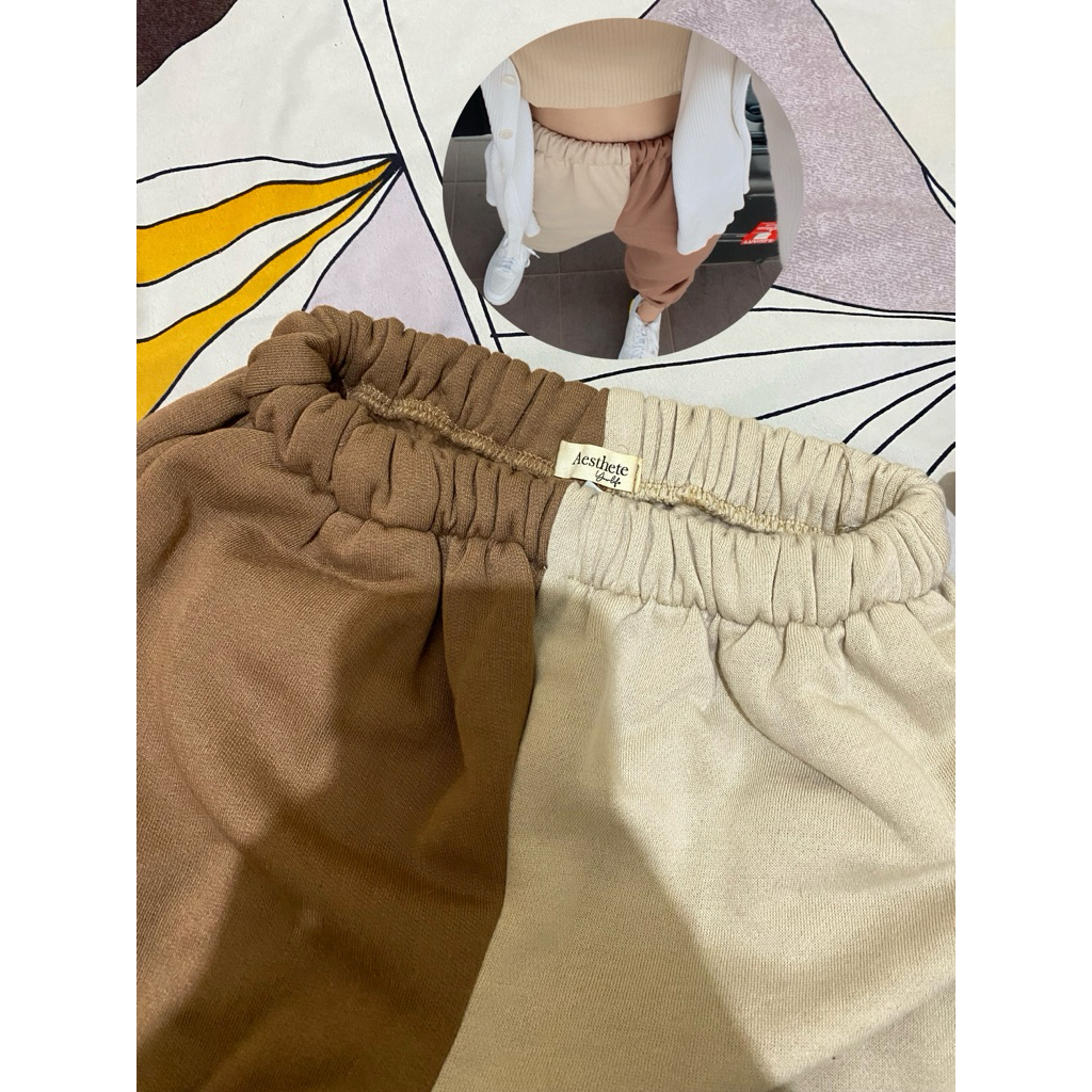 jogger pants aesthete your life 2 tone
