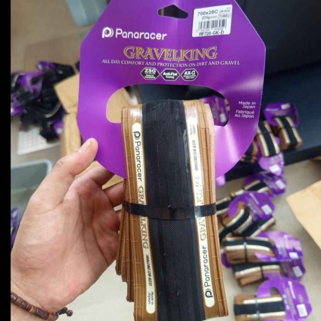 Ban Panaracer GravelKing Slick Tire (700x28) Black Brown