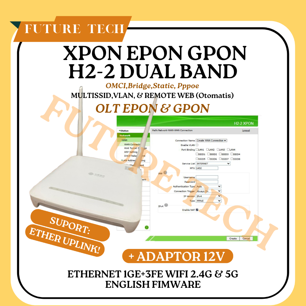 XPON DUAL BAND H2-2 OMCI EPON GPON