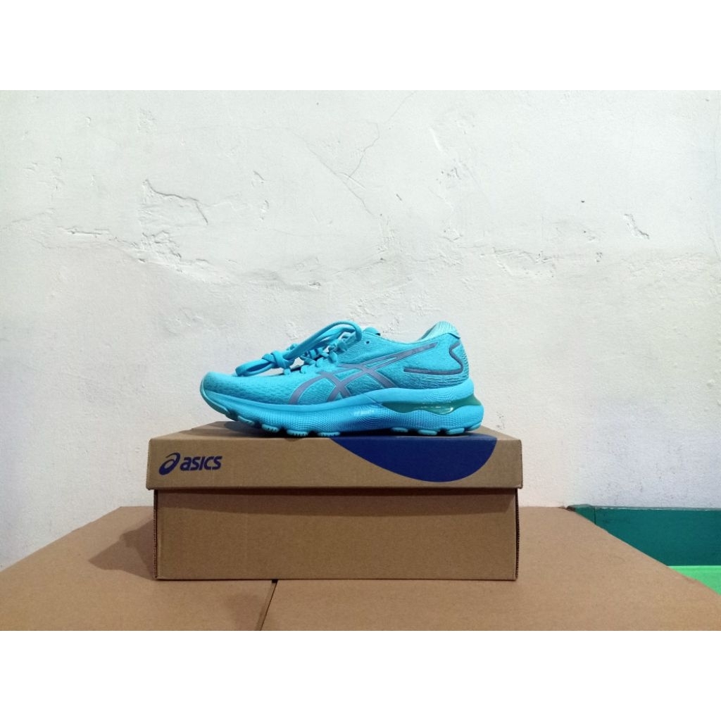 SEPATU LARI WANITA ASICS GEL NIMBUS 24 LITE SHOW/ICE MINT ORIGINAL