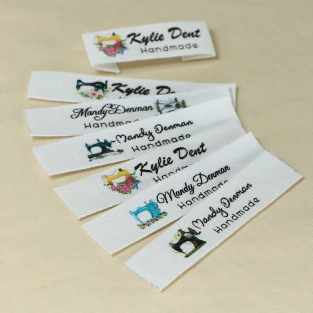 Label Hijab / Label Baju / Label Woven Damask Subtitute Min 100pcs