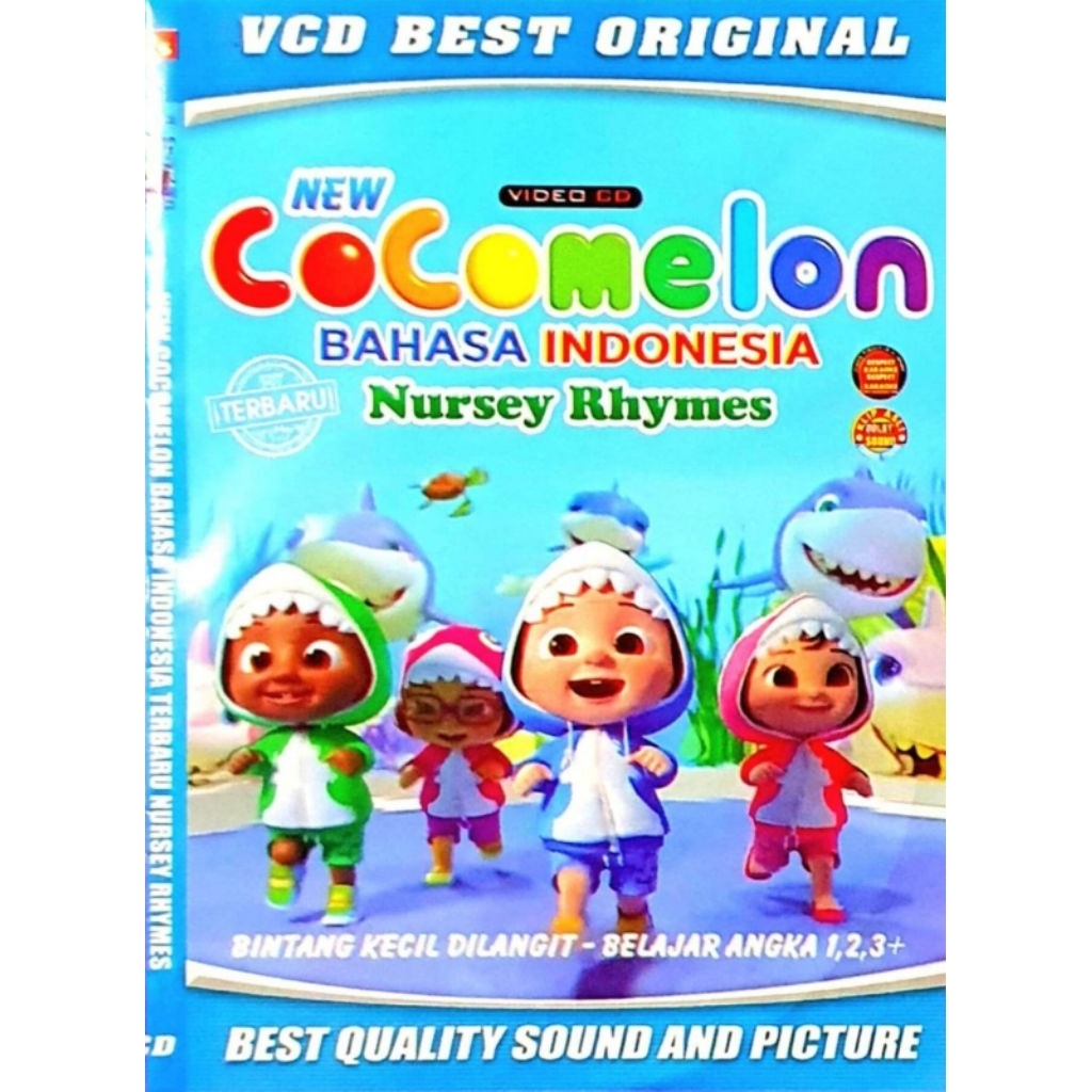 KASET VCD MUSIK LAGU ANAK-ANAK COCOMELON BAHASA INDO