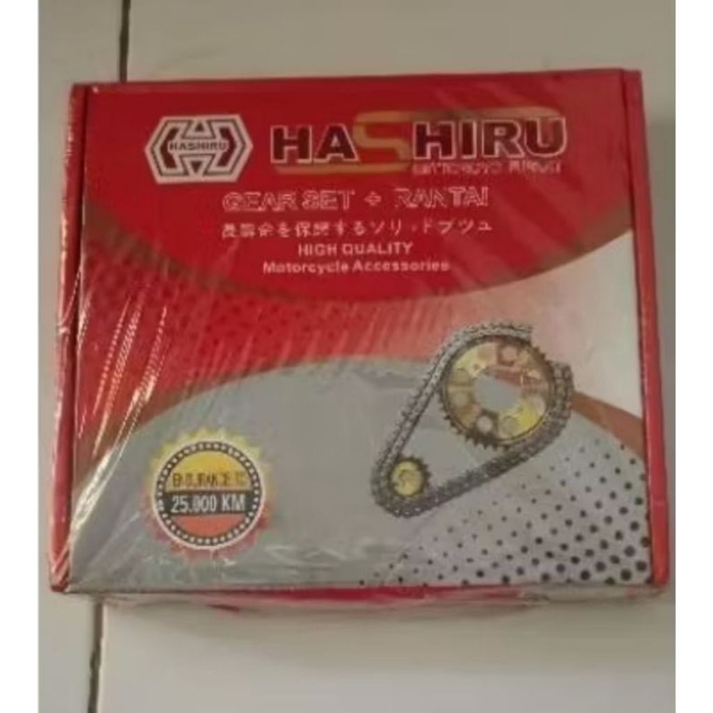 Gir Set HASHIRU/Gir Paket Sepuh/Bakar Supra Fit New/Kharisma/Revo lama/RevoAbsolute/Blade/SupraX125/