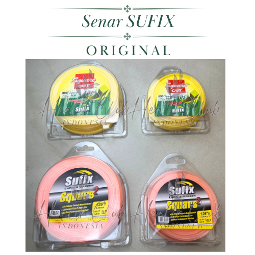 SUFIX Senar Nylon Mesin Potong Rumput Sufix 1 LB & 1/2 LB - Senar Nylon Mesin Potong Rumput 1LB - Se
