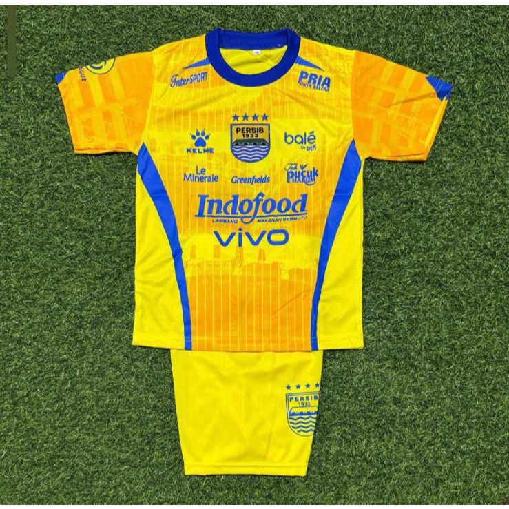 Setelan Baju Bola Persib Away Anak 1-14 Tahun