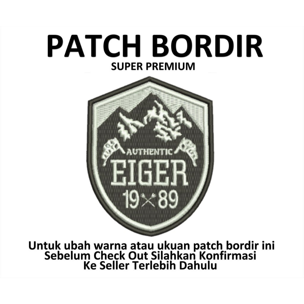 Emblem Patch Bordir Gambar EIGER- IBP