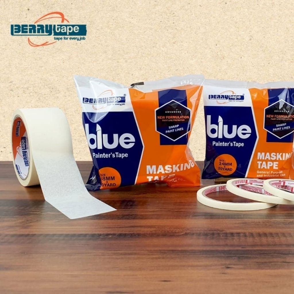 

masking tape berry - isolasi kertas merk berry