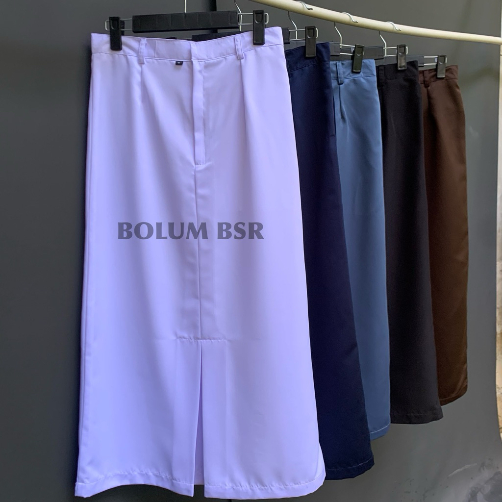 Bolum - ROK SPAN BELAH BELAKANG / ROK SPAN SMA SMP / ROK SPAN HITAM