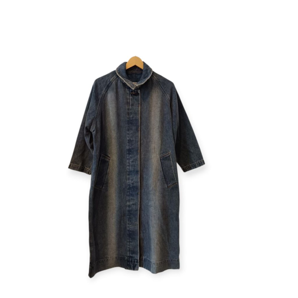 Marithe Francois Girbaud Denim Trench Coat