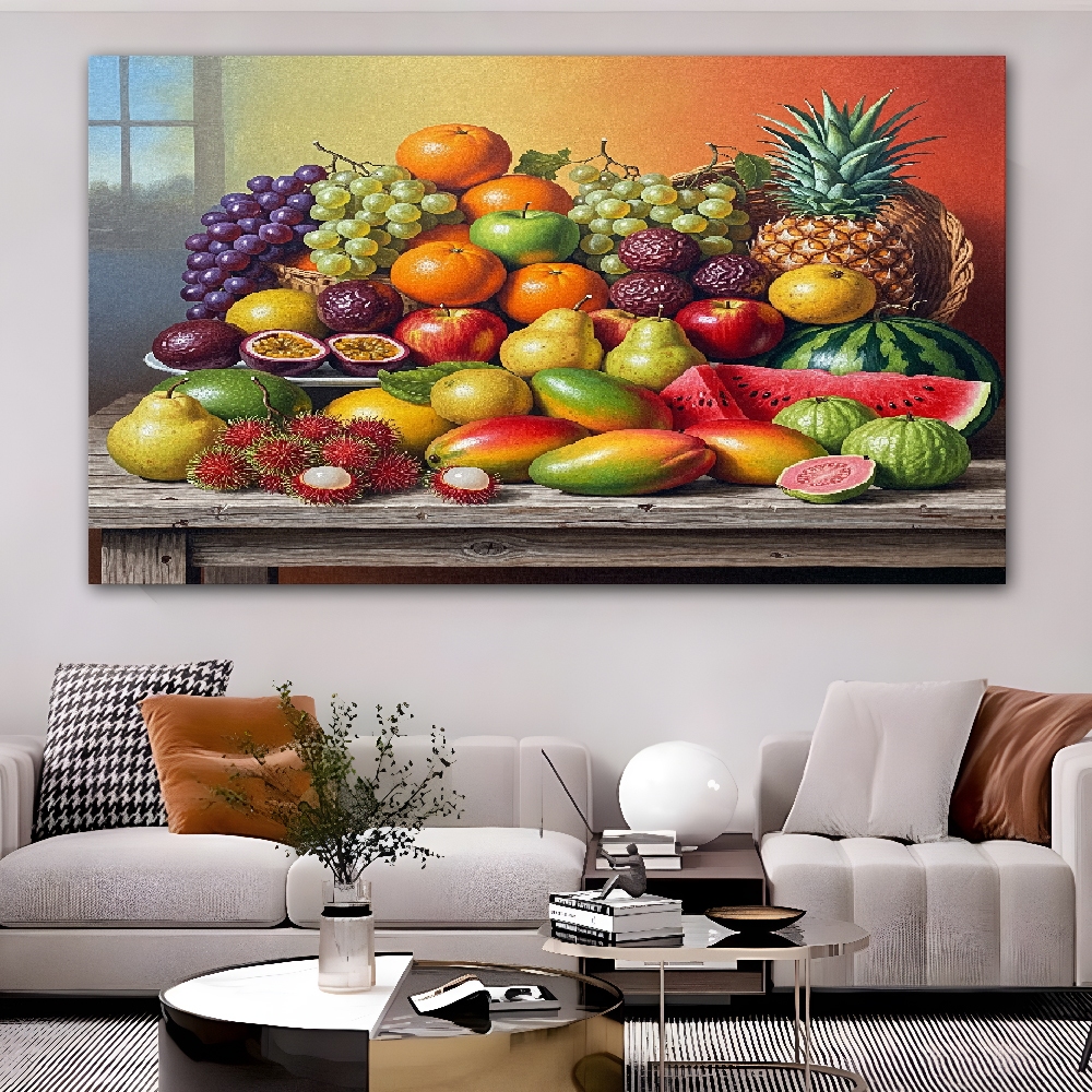 Lukisan Cetak Buah-buahan-Poster Cetak-Hiasan Dinding-Poster Ruang Tamu-Dekorasi Dinding