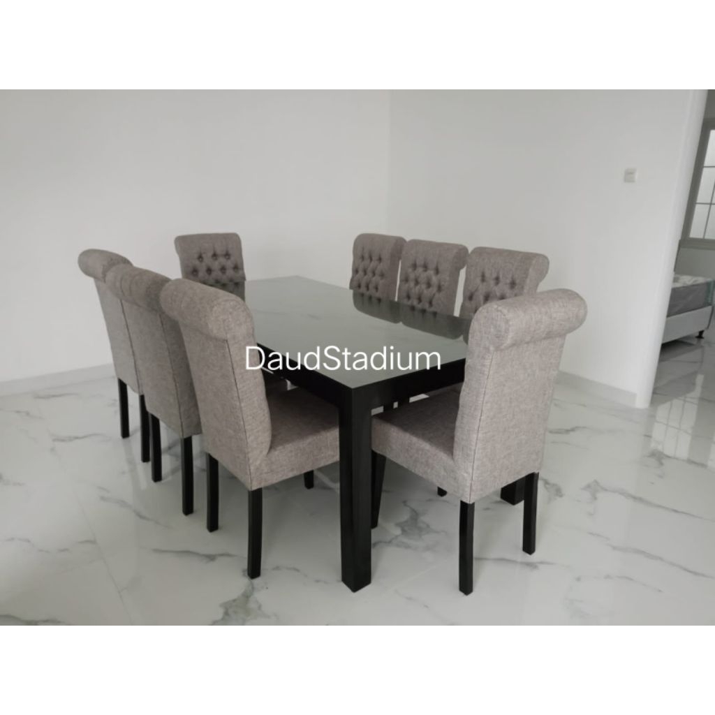 Set Meja Makan Minimalis 8 Kursi