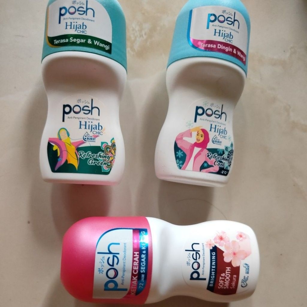 Posh deodorant pria dan wanita  50ml roll on