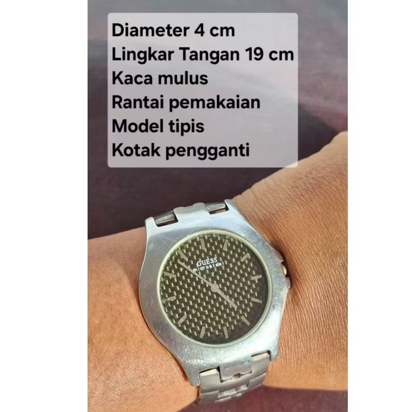 Sale Jam Tangan Pria Guess Steel Prelove Original Jam Tipis