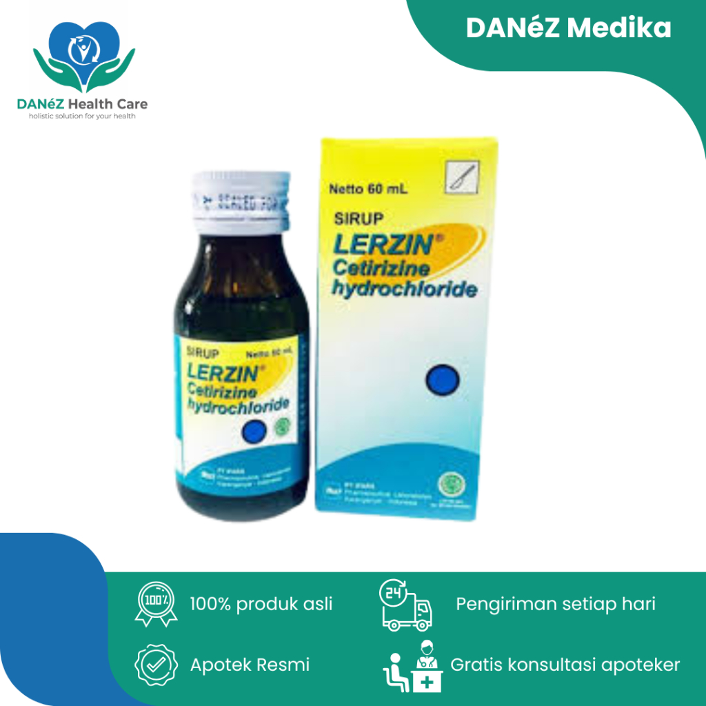 Lerzin Syrup 60ml Obat Alergi dan Gatal