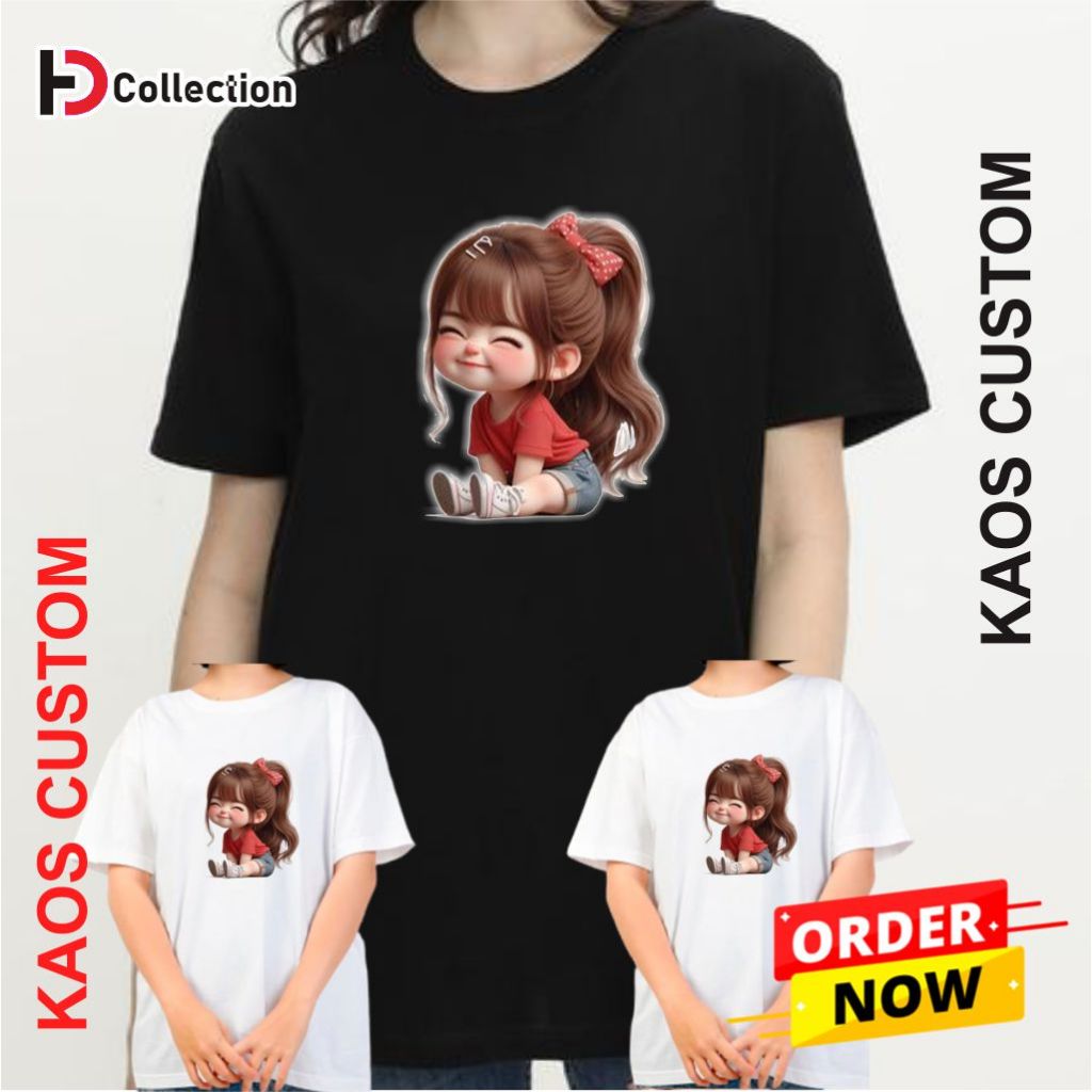 kaos kartun/kaos kartun/kaos gambar/kaos lengan pendek/kaos cewek/kaos wanita