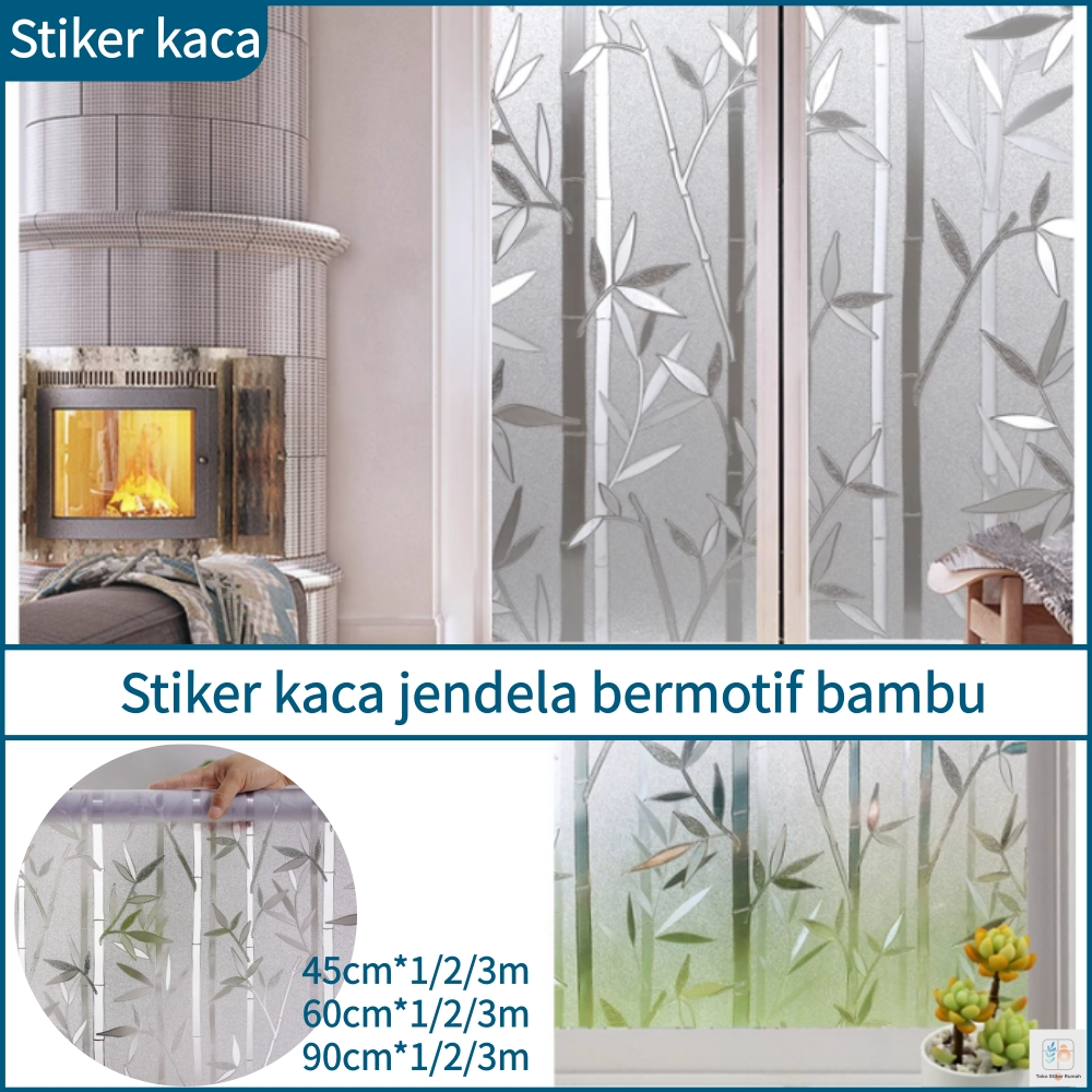 [COD]sticker kaca jendela 60cm/90cm*200cm/300cm, aesthetic stiker kaca stiker pintu kamar mandi kaca