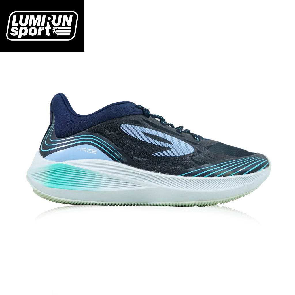 910 Nineten Sepatu Lari HAZE VISION - BIRU TUA/ABU/HIJAU