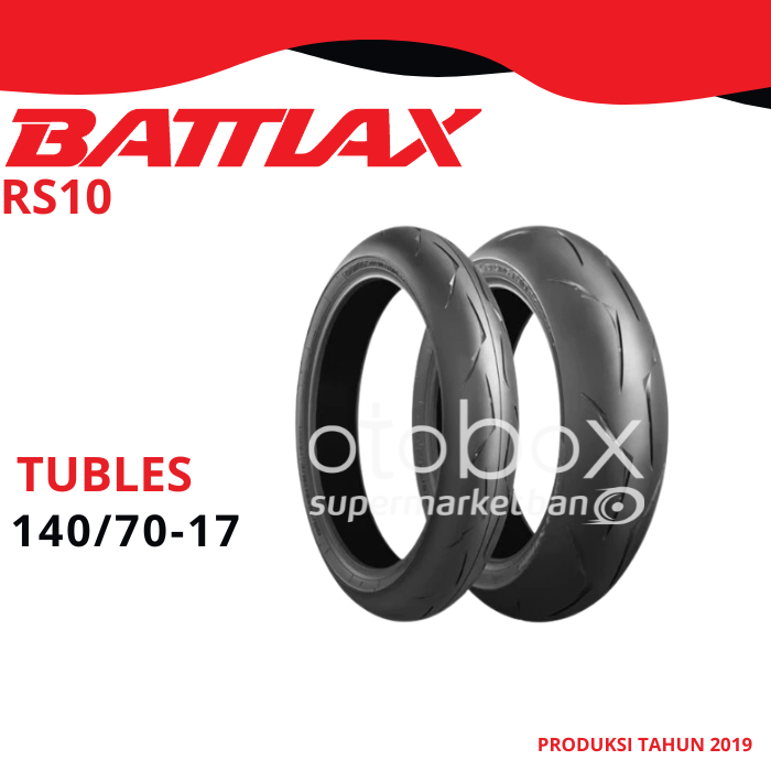 BAN LUAR BRIDGESTONE BATTLAX RS10 F/R UKURAN 110/70 120/70-17 140/70 200/55 RING 17 TUBELESS