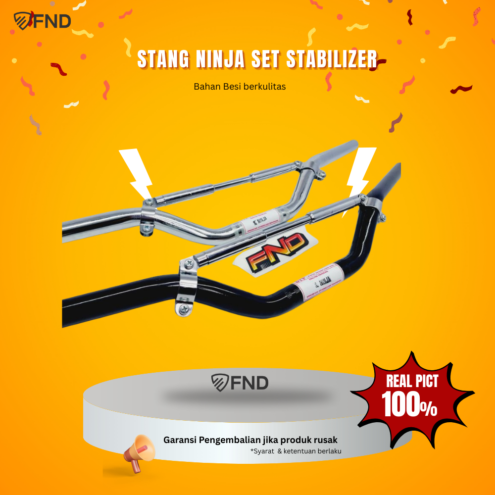 STANG STIR NINJA FATBAR UNIVERSAL SEMUA MOTOR STIR VARIASI KLX Cb VIXION R15 CBR XABRE SCORPIO NINJA