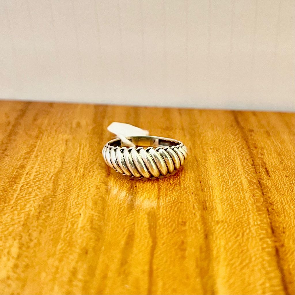 Cincin Perak Silver Bali 925 Rings Motif Keong  Pria Wanita Perempuan Costum