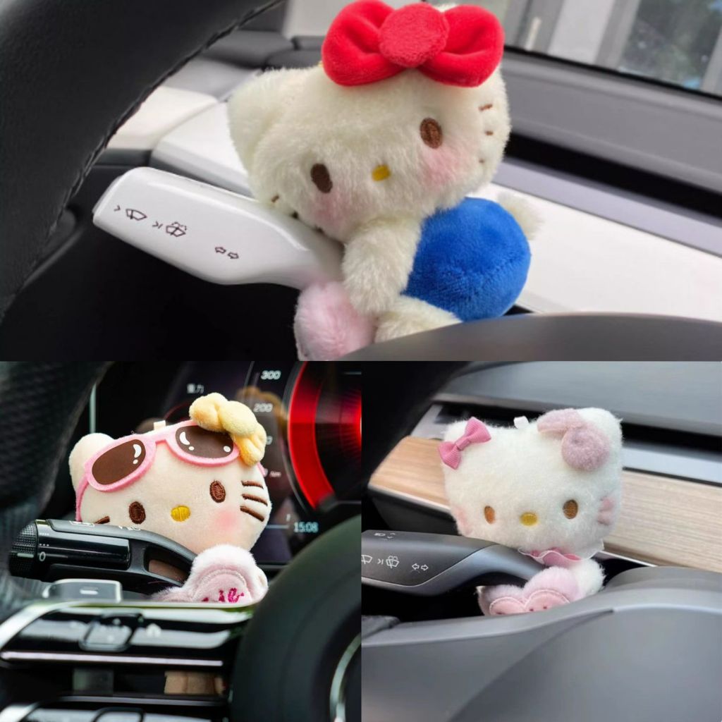 Boneka Hias Interior Mobil Setir / Tuas – Karakter Kucing Lucu