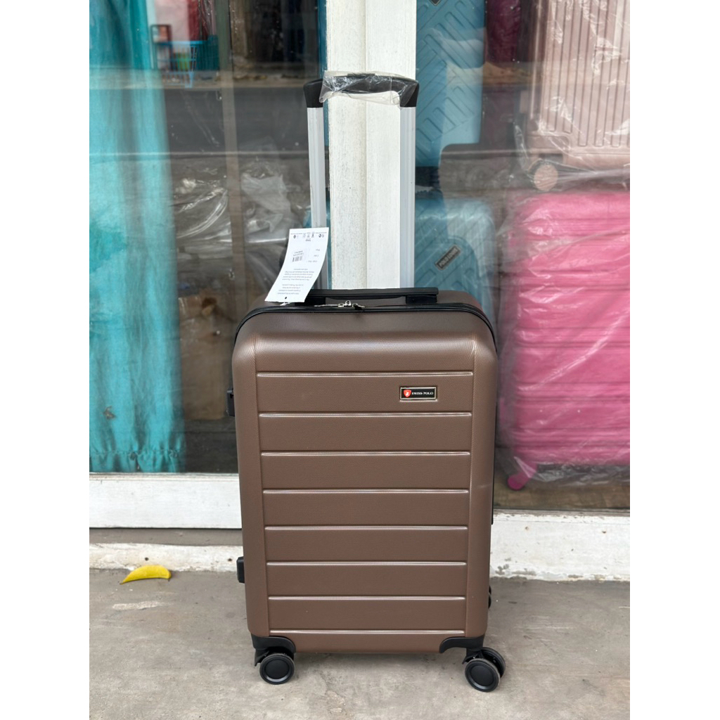 KOPER 22 INCH POLO SWISS ABS HARDCASE ANTI PECAH, 100% REAL PICT FREE KARDUS