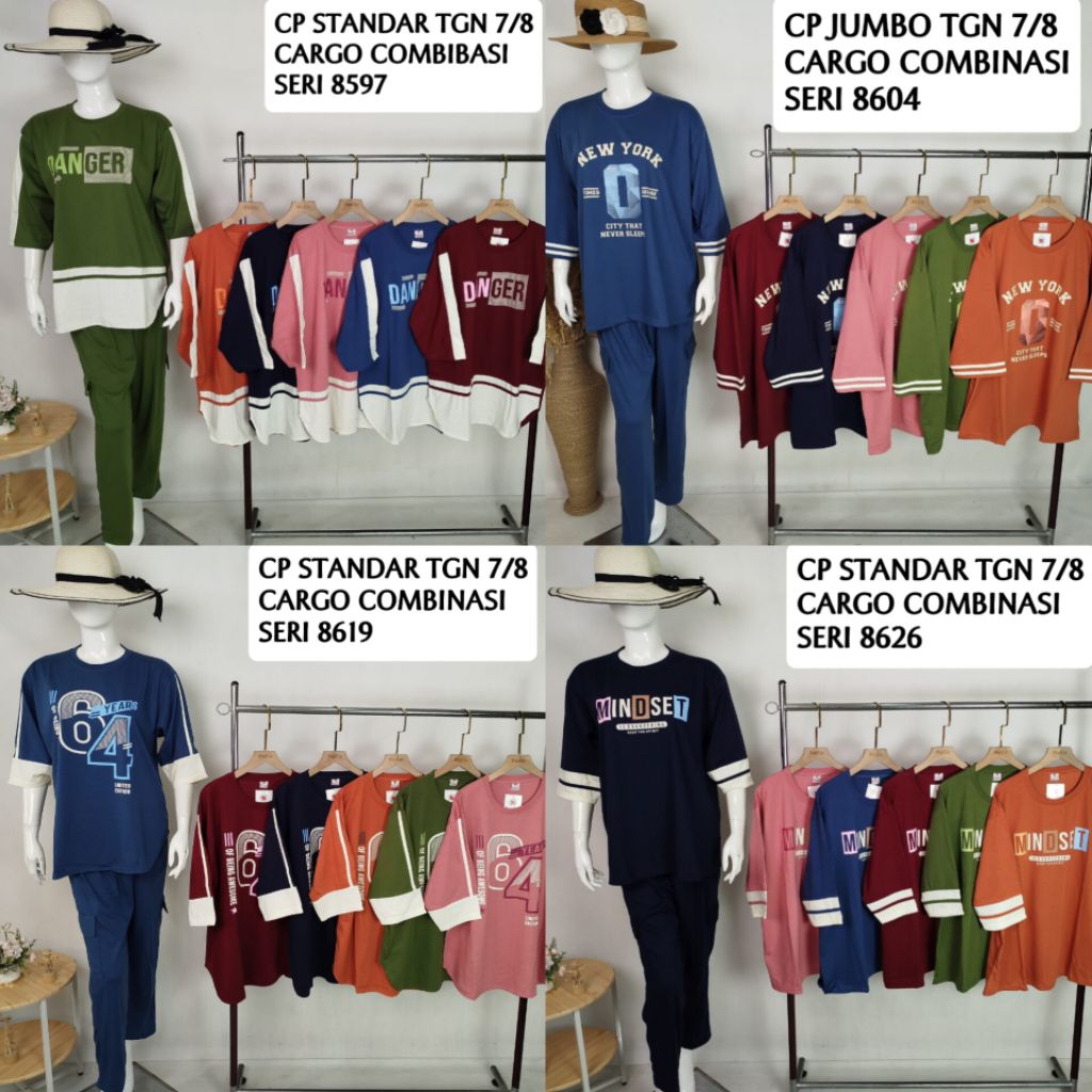 baju tidur kaos SIELIE L3/4,CP, standar dan jumbo/baju tidur kaos viral/baju tidur kaos motif