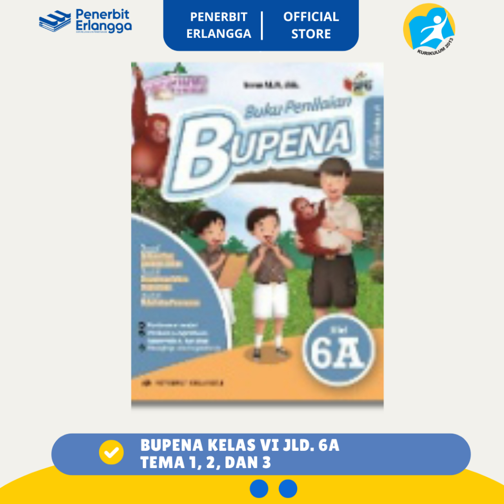 [Erlangga Official] Bupena Sd Kelas 6A Tema 1 2 Dan 3 Revisi