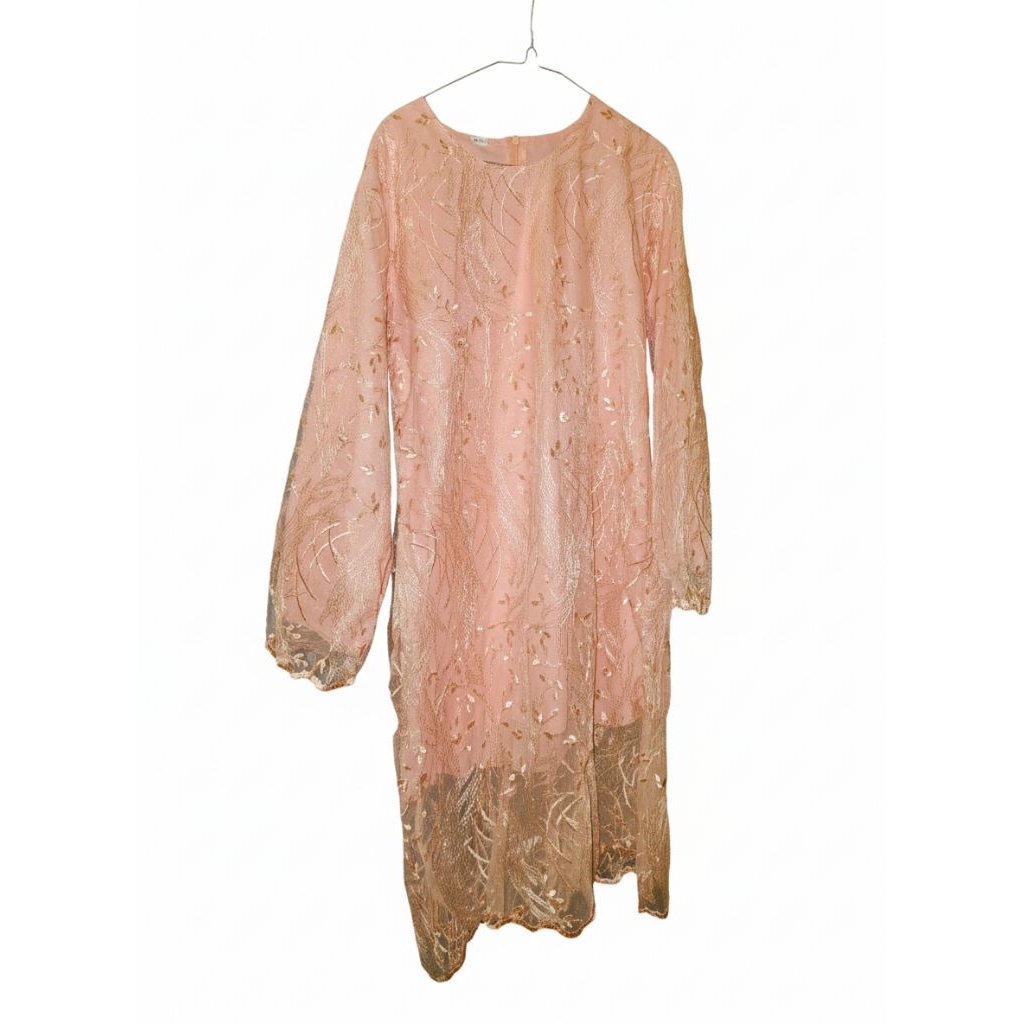 tunik pesta brokat cantik