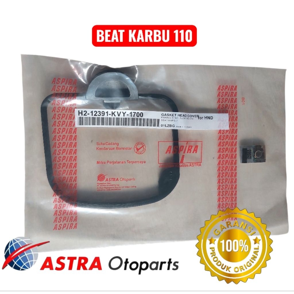 Karet Seal Gasket Head Cover Beat Karbu Astra Original