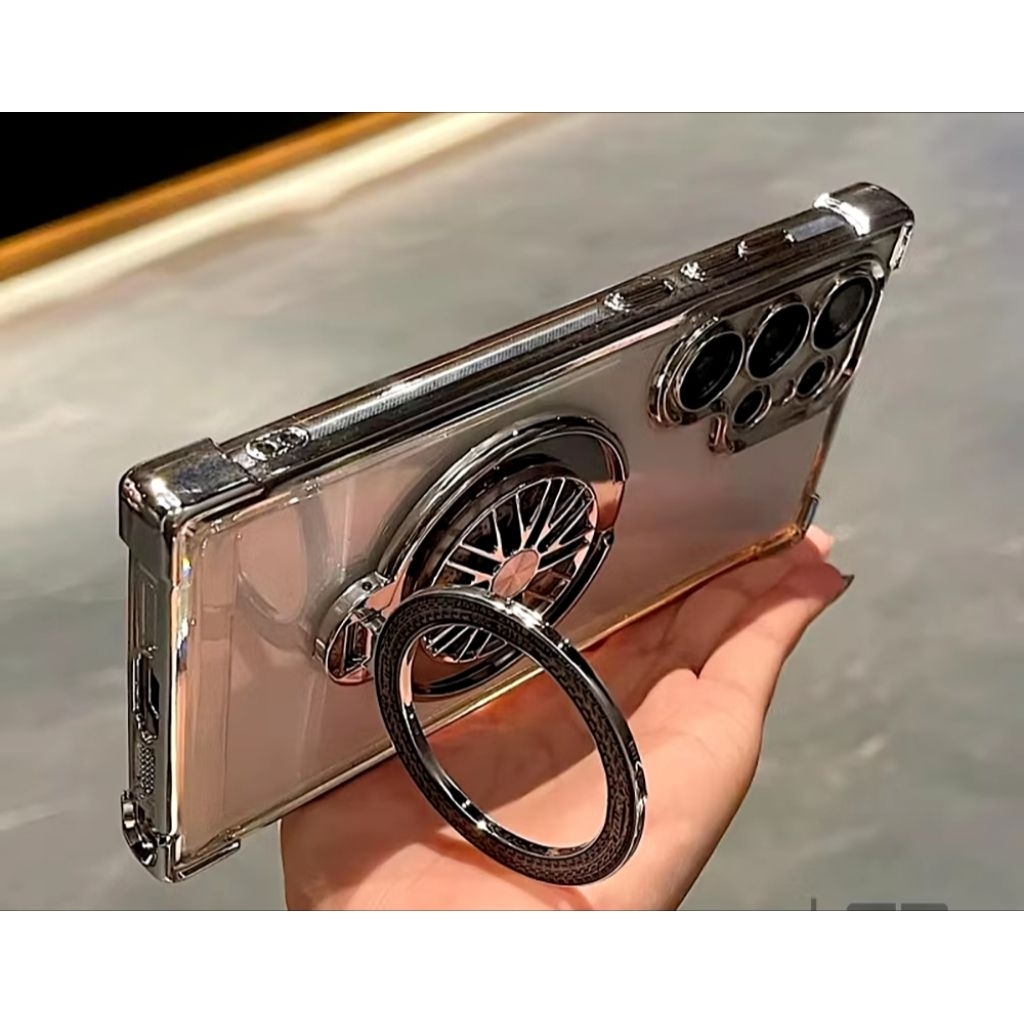 Case Gradasi Glitter Plus Ring Stand SPINNER iPhone XR 11 13 14 15