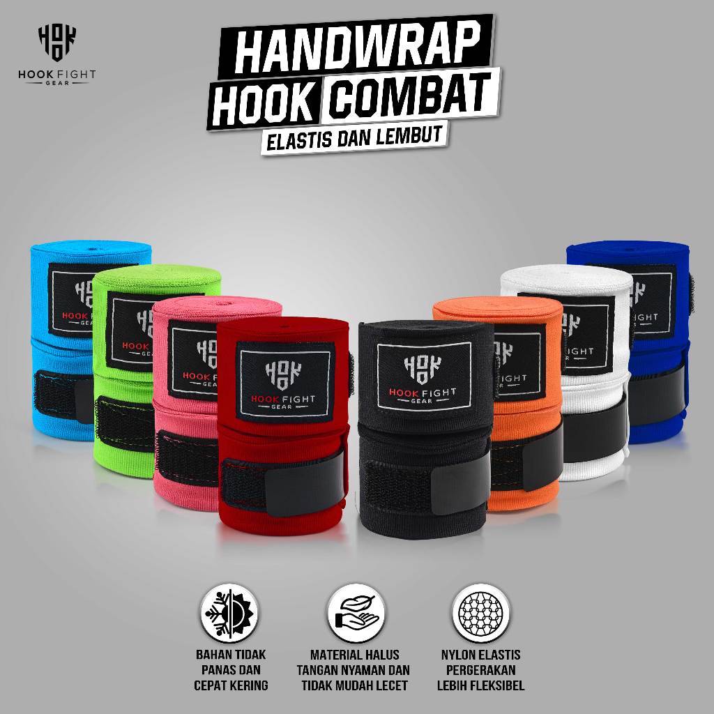Handwrap Muay Thai Hook Fight Gear, Hand Wrap Boxing Hook, Handwrap Tinju Hook, Boxing Wrap Hook