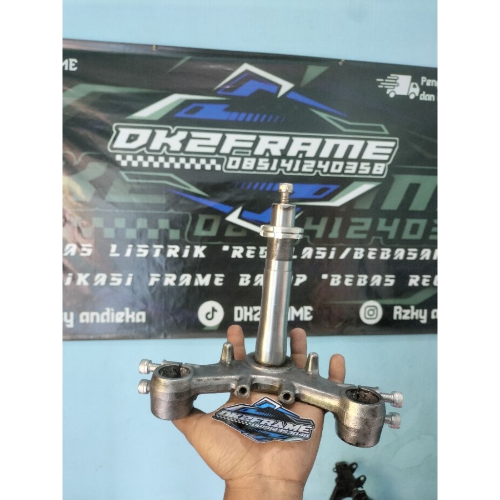 T/SEGITIGA 10CM FU PNP SLEEP ENGINE JUPITER/MIO SUDAH BUBUT PENDEK RAPI+KUAT PANJANG 10CM