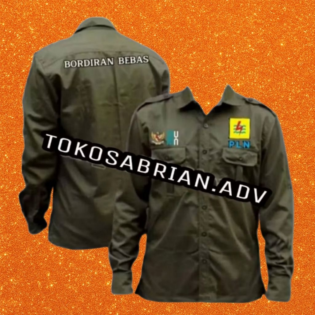 kemeja PLN seragam PLN Kemeja BUMN Baju BUMN baju PLN bordir