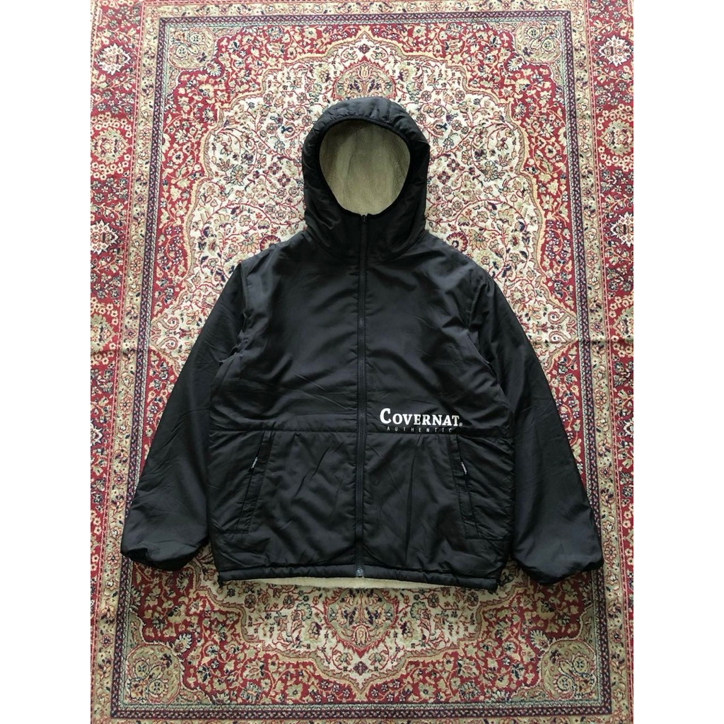 Covernat reversibel boa fleece jacket Covernat streetwear winter jacket G215