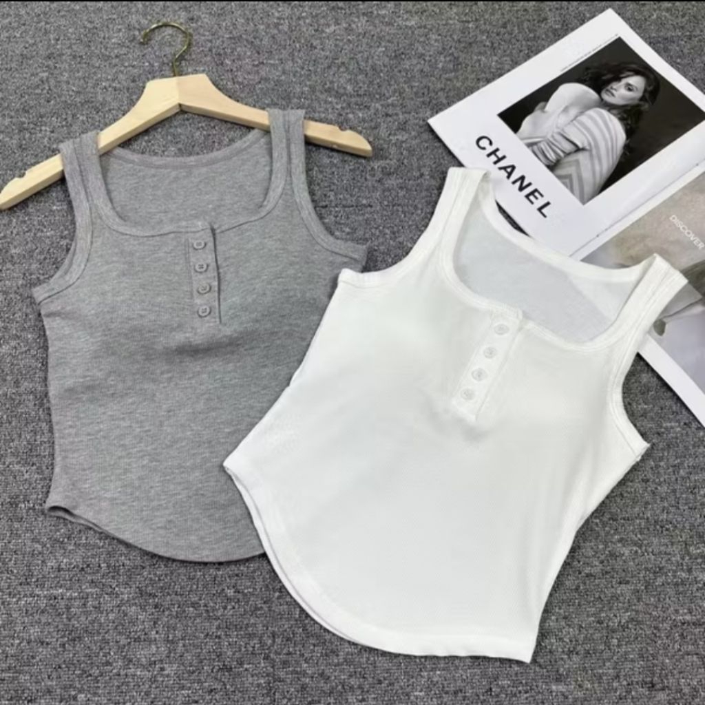 Tanktop Bra Tali Lebar Polos A3005