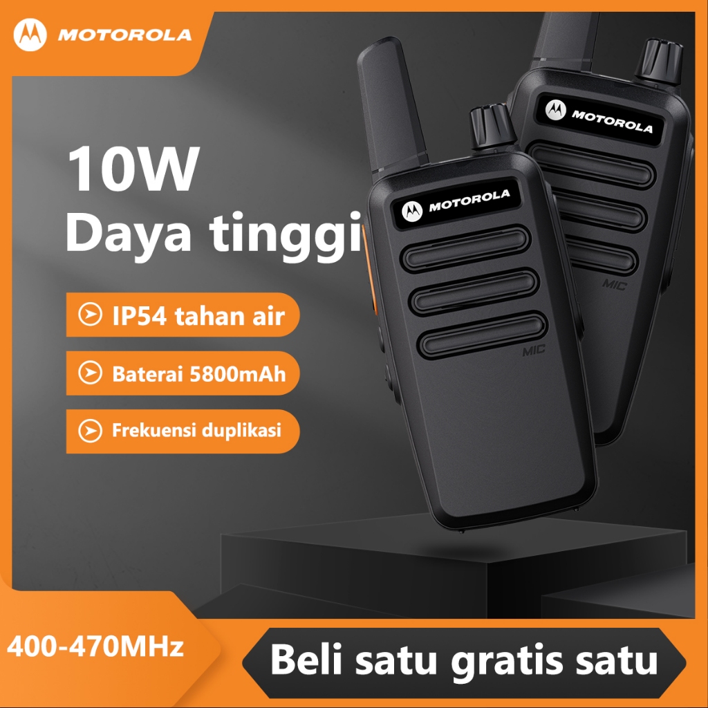 HT MOTOROLA walkie talkie Two-way radio 10W T62 UHF 400-470MHZ 100% Original Motorola Official inter