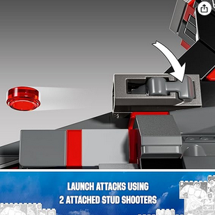 LEGO Marvel Captain America vs. Red Hulk Battle Building Set - Avengers Toy for Kids - Birthday Gift