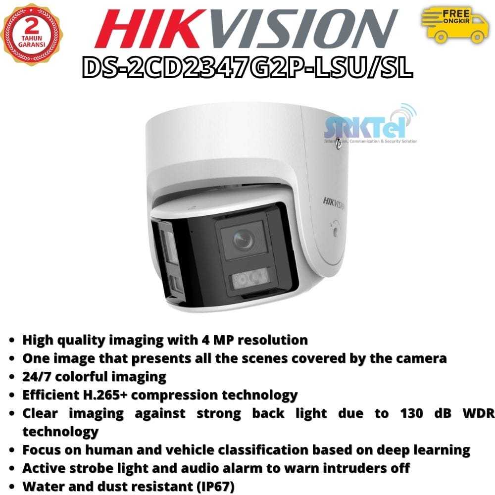 Hikvision DS-2CD2347G2P-LSU/SL IPCam 4MP Panoramic
