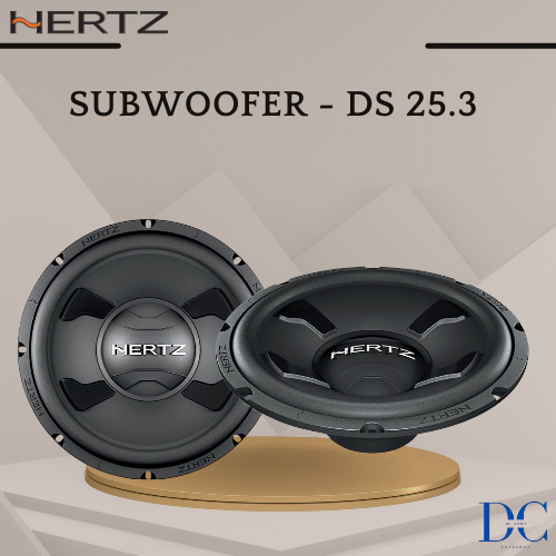 Subwoofer Audio Mobil - Subwoofer DS 25.3 Hertz - 10 Inch / 250 mm - 4 Ohms - Audio Mobil - Plug N P