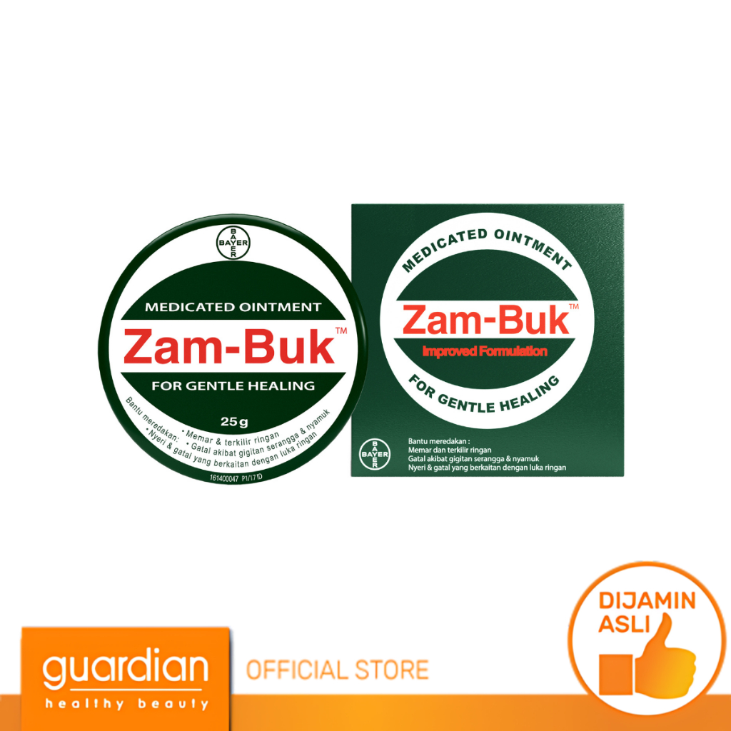 ZAMBUK Medicated Ointment 25g Salep Zam Buk Memar Digigit Nyamuk Nyeri Gatal