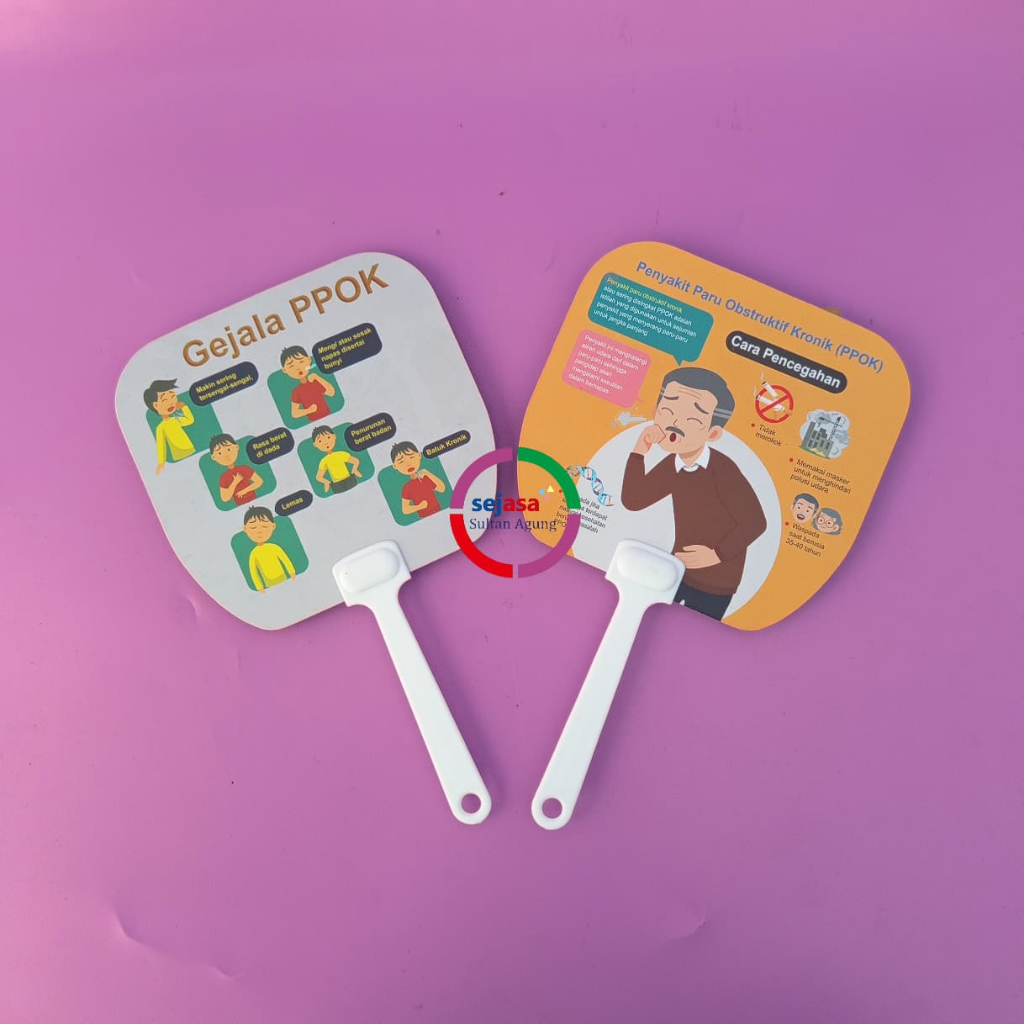 Kipas Penyakit Paru Obstruktif Kronik | Pencegahan PPOK | Gejala PPOK - Kipas Souvenir Kesehatan