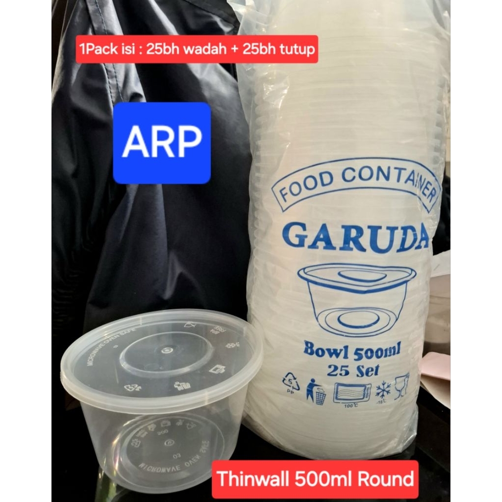 Thinwall 500ml Round/Thinwall 500ml bulat-Round