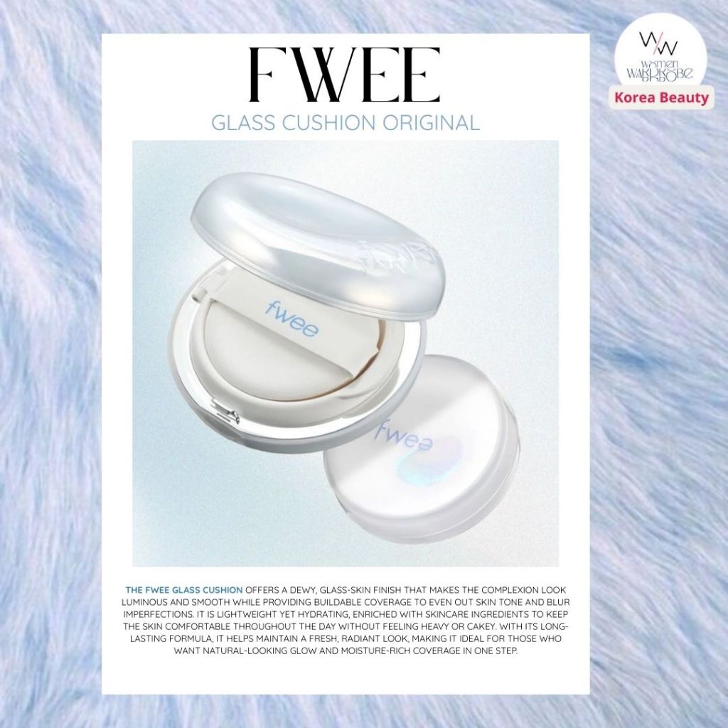 READY INSTANT - FWEE CUSHION GLASS ORIGINAL RARE